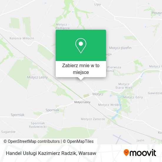 Mapa Handel Usługi Kazimierz Radzik