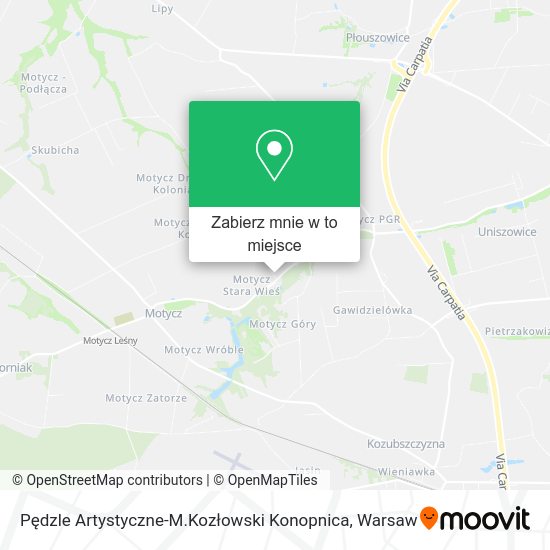 Mapa Pędzle Artystyczne-M.Kozłowski Konopnica