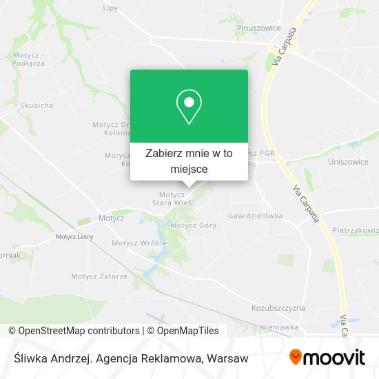 Mapa Śliwka Andrzej. Agencja Reklamowa