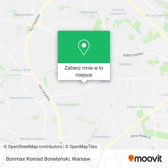 Mapa Bonmax Konrad Bonetyński