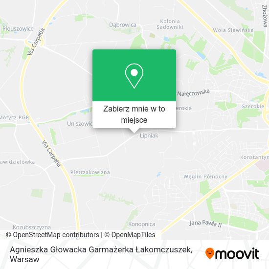 Mapa Agnieszka Głowacka Garmażerka Łakomczuszek