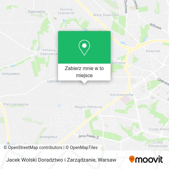 Mapa Jacek Wolski Doradztwo i Zarządzanie