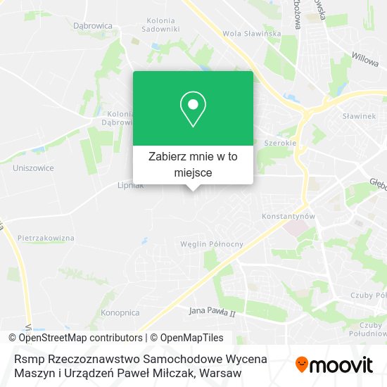 Mapa Rsmp Rzeczoznawstwo Samochodowe Wycena Maszyn i Urządzeń Paweł Miłczak