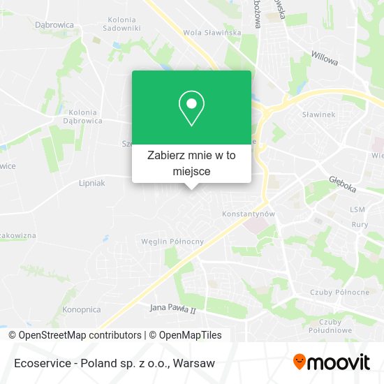 Mapa Ecoservice - Poland sp. z o.o.