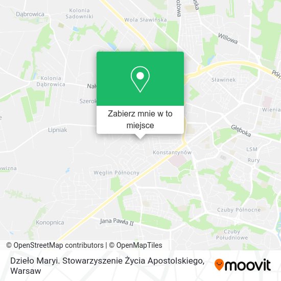 Mapa Dzieło Maryi. Stowarzyszenie Życia Apostolskiego