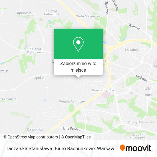 Mapa Taczalska Stanisława. Biuro Rachunkowe