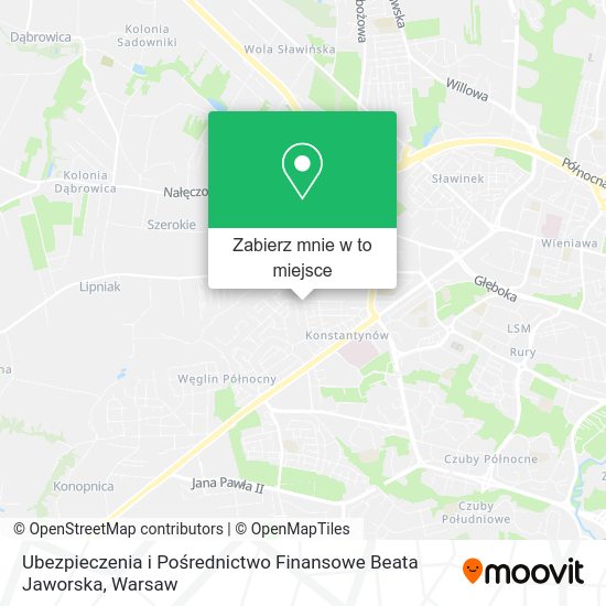 Mapa Ubezpieczenia i Pośrednictwo Finansowe Beata Jaworska