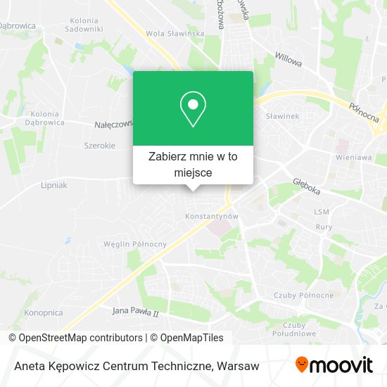 Mapa Aneta Kępowicz Centrum Techniczne