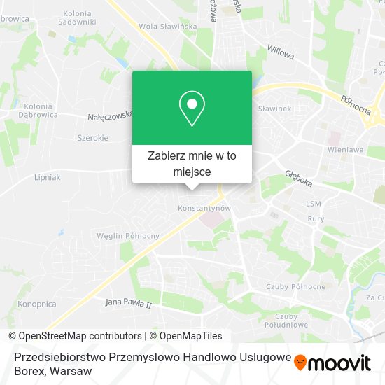 Mapa Przedsiebiorstwo Przemyslowo Handlowo Uslugowe Borex