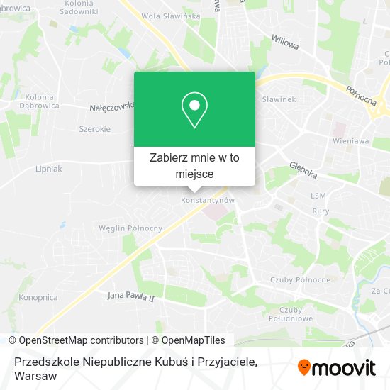 Mapa Przedszkole Niepubliczne Kubuś i Przyjaciele