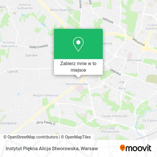 Mapa Instytut Piękna Alicja Stworowska