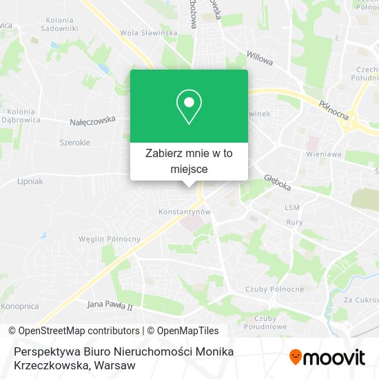 Mapa Perspektywa Biuro Nieruchomości Monika Krzeczkowska