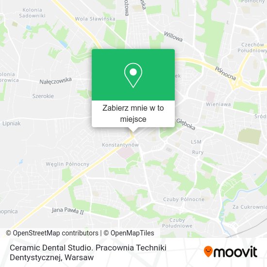 Mapa Ceramic Dental Studio. Pracownia Techniki Dentystycznej