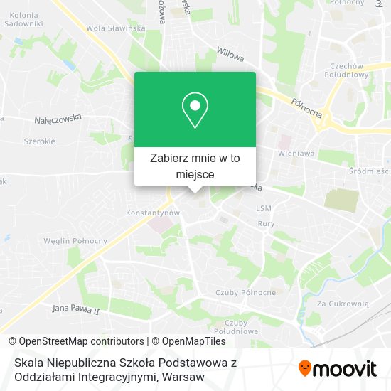 Mapa Skala Niepubliczna Szkoła Podstawowa z Oddziałami Integracyjnymi