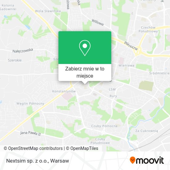 Mapa Nextsim sp. z o.o.