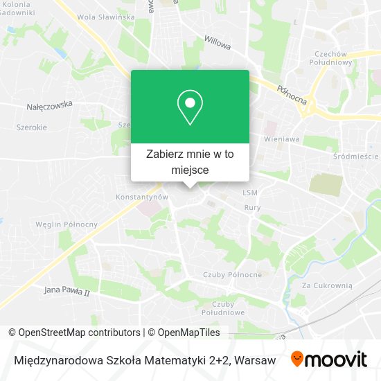 Mapa Międzynarodowa Szkoła Matematyki 2+2