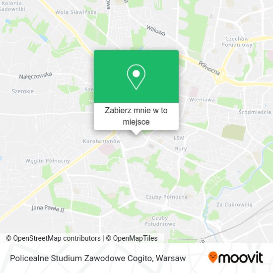 Mapa Policealne Studium Zawodowe Cogito