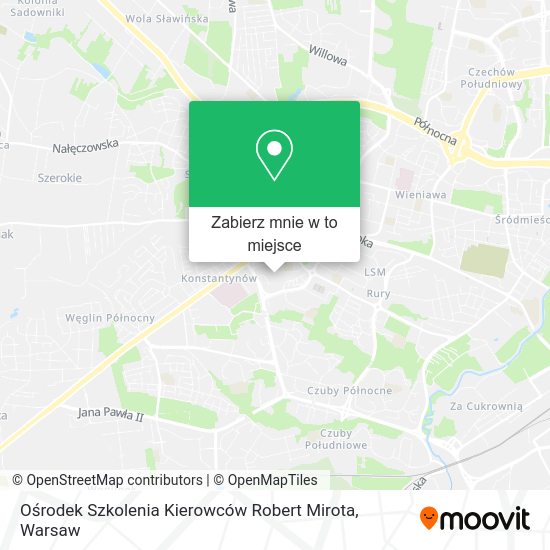 Mapa Ośrodek Szkolenia Kierowców Robert Mirota