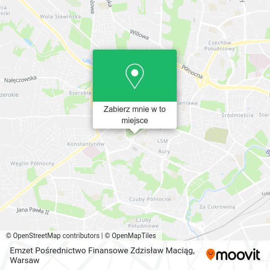 Mapa Emzet Pośrednictwo Finansowe Zdzisław Maciąg