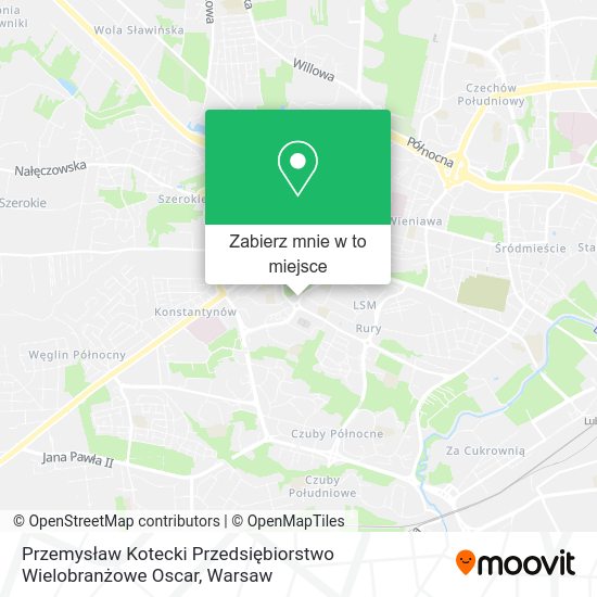 Mapa Przemysław Kotecki Przedsiębiorstwo Wielobranżowe Oscar