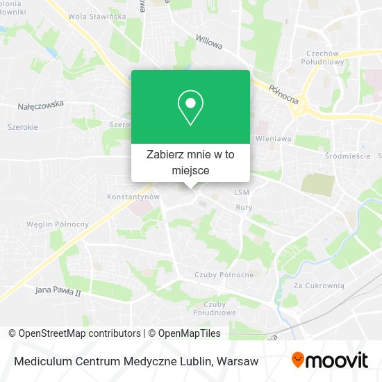 Mapa Mediculum Centrum Medyczne Lublin