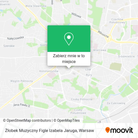 Mapa Żłobek Muzyczny Figle Izabela Jaruga