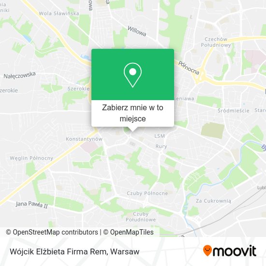 Mapa Wójcik Elżbieta Firma Rem