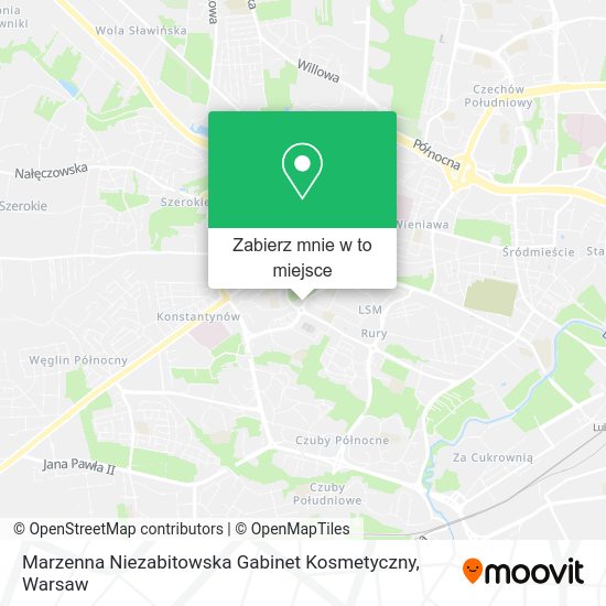 Mapa Marzenna Niezabitowska Gabinet Kosmetyczny