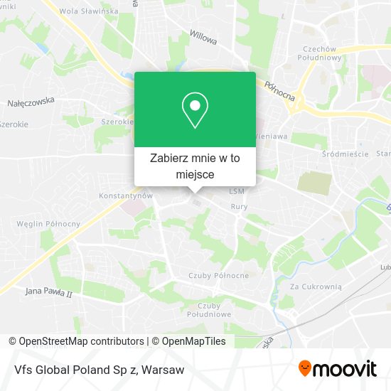 Mapa Vfs Global Poland Sp z