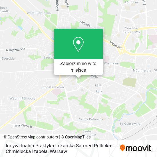 Mapa Indywidualna Praktyka Lekarska Sarmed Petlicka-Chmielecka Izabela