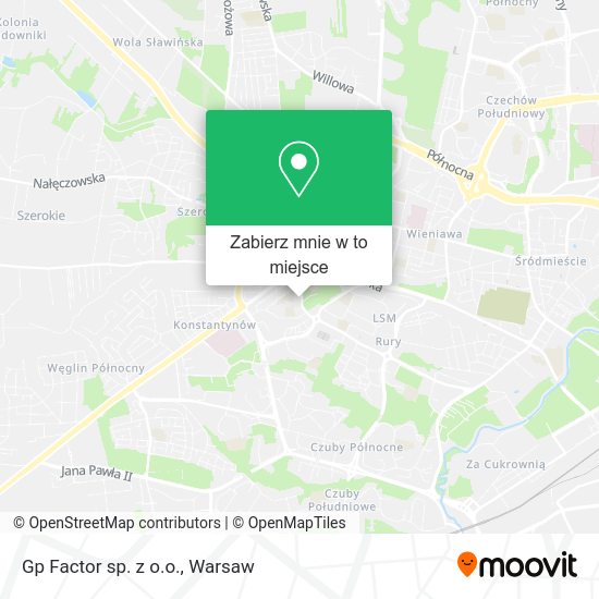 Mapa Gp Factor sp. z o.o.