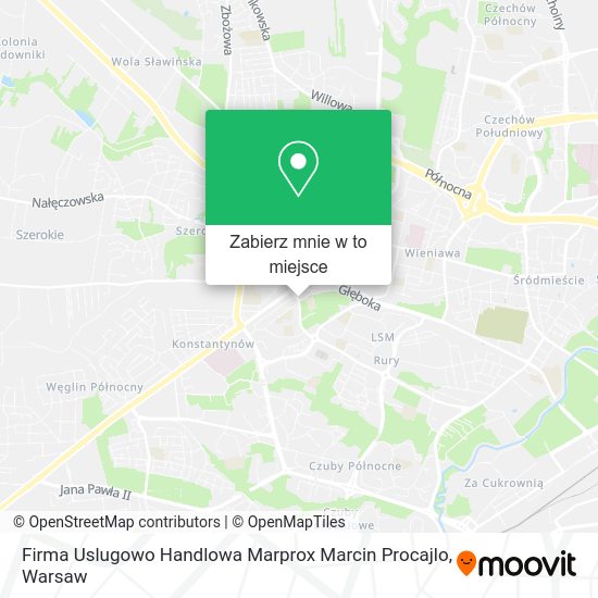 Mapa Firma Uslugowo Handlowa Marprox Marcin Procajlo