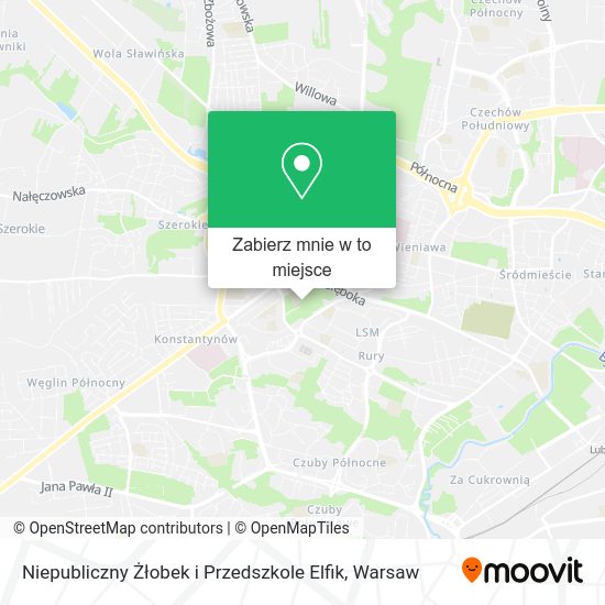 Mapa Niepubliczny Żłobek i Przedszkole Elfik