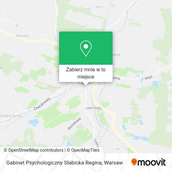 Mapa Gabinet Psychologiczny Słabicka Regina