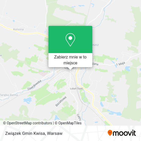 Mapa Związek Gmin Kwisa