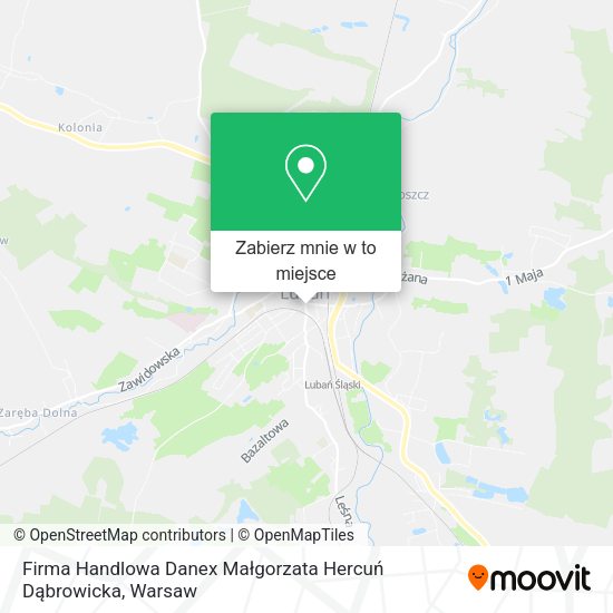 Mapa Firma Handlowa Danex Małgorzata Hercuń Dąbrowicka