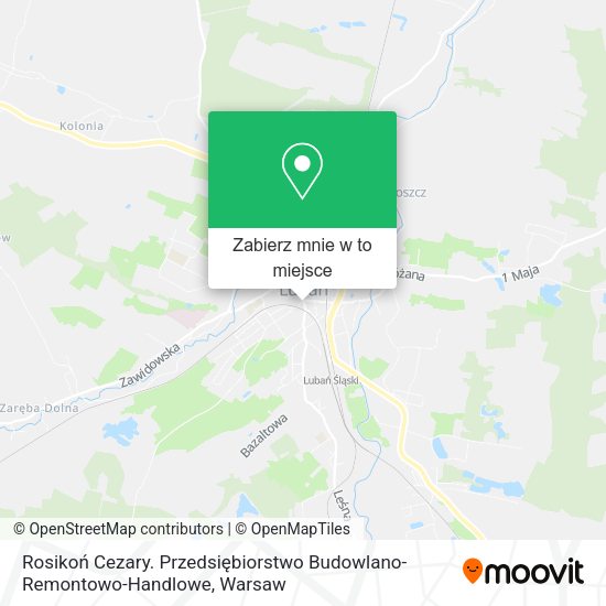 Mapa Rosikoń Cezary. Przedsiębiorstwo Budowlano-Remontowo-Handlowe