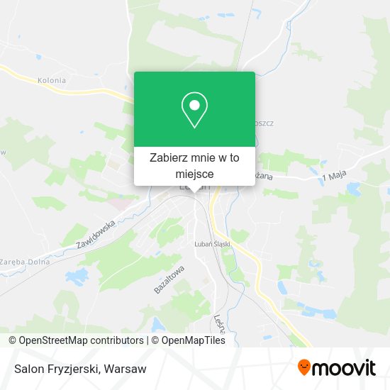 Mapa Salon Fryzjerski