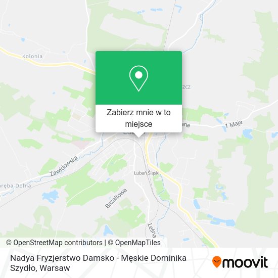 Mapa Nadya Fryzjerstwo Damsko - Męskie Dominika Szydło