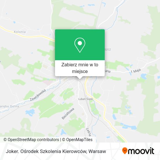 Mapa Joker. Ośrodek Szkolenia Kierowców