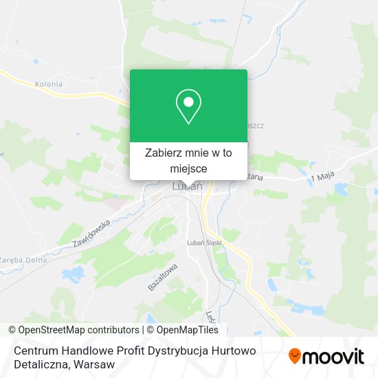 Mapa Centrum Handlowe Profit Dystrybucja Hurtowo Detaliczna
