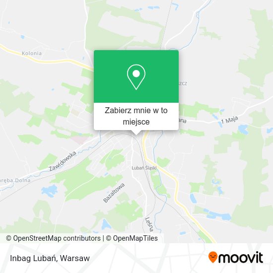 Mapa Inbag Lubań