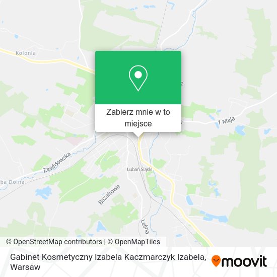 Mapa Gabinet Kosmetyczny Izabela Kaczmarczyk Izabela