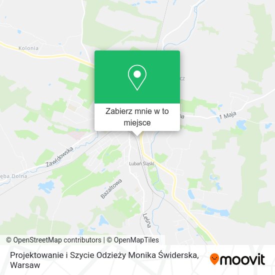 Mapa Projektowanie i Szycie Odzieży Monika Świderska