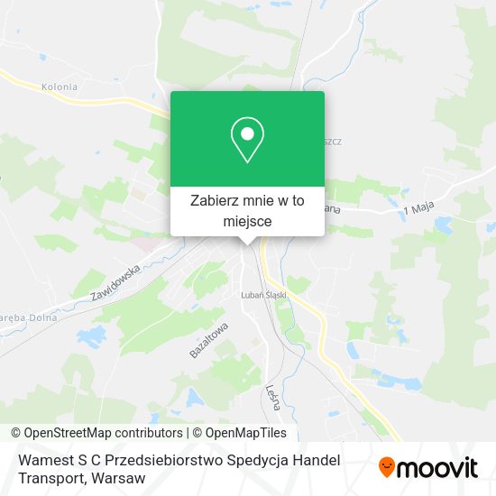 Mapa Wamest S C Przedsiebiorstwo Spedycja Handel Transport