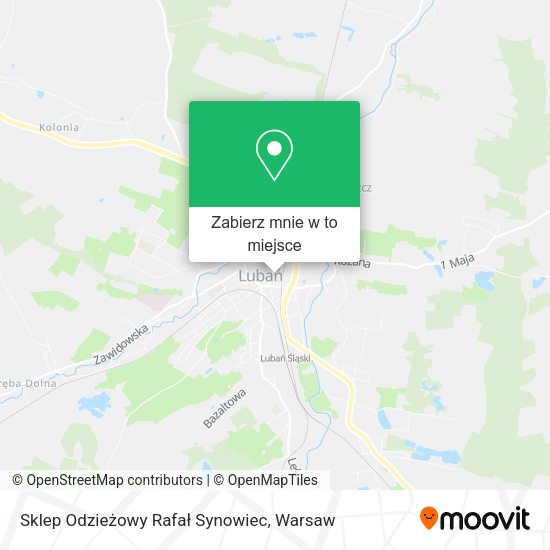 Mapa Sklep Odzieżowy Rafał Synowiec