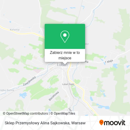 Mapa Sklep Przemysłowy Alina Sajkowska