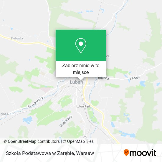 Mapa Szkoła Podstawowa w Zarębie