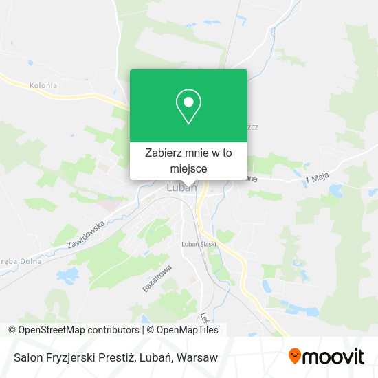 Mapa Salon Fryzjerski Prestiż, Lubań