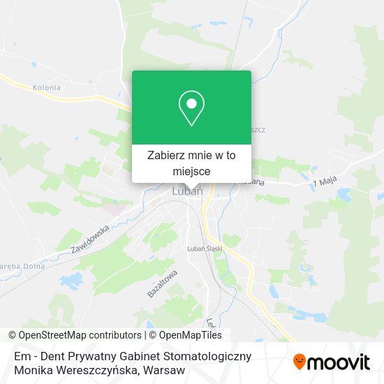 Mapa Em - Dent Prywatny Gabinet Stomatologiczny Monika Wereszczyńska